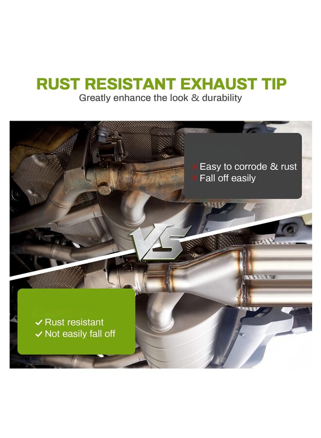 LAMAY Stainless Steel Exhaust Y Pipe, Single to Dual Exhaust Adapter Connector Stainless Steel Exhaust Y-Pipe Adapter for Car Modification (Size : 76-76MM) - Image 3